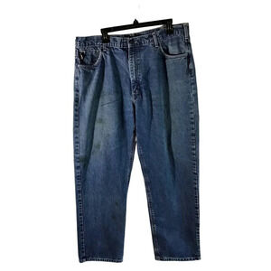 Carhartt FR Men's 40X32 Blue Denim Relaxed Fit Flame Resistant FLAWS